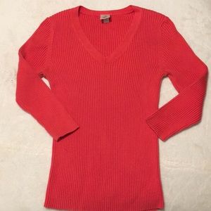 EUC Old Navy 3/4 sleeve ribbed V-neck sweater